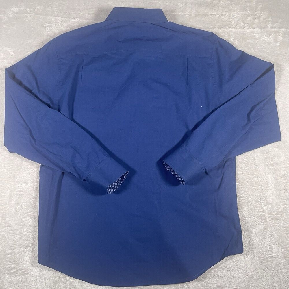 Tommy Bahama Island Zone Long Sleeve Button Up Shirt Mens Medium Pima Blend Blue - Picture 5 of 8